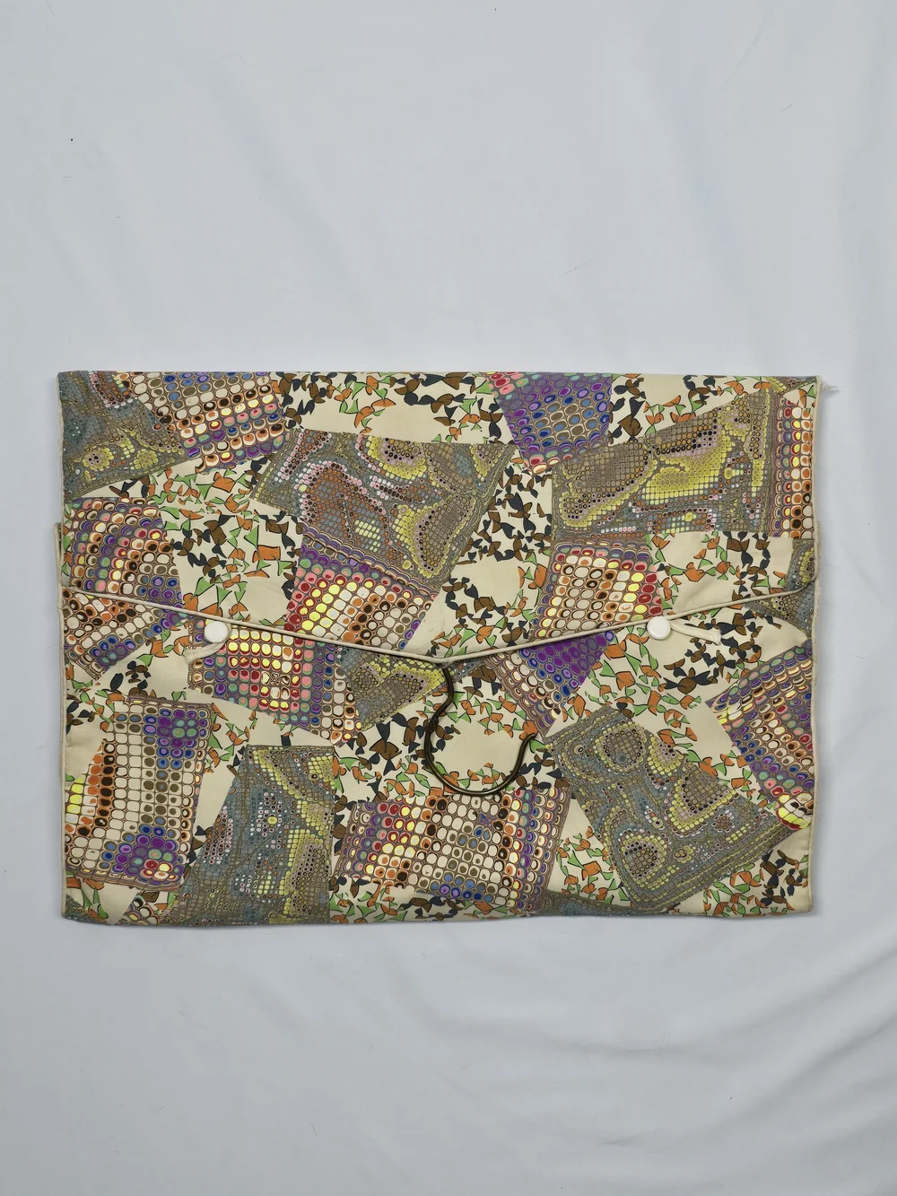 Vintage Retro Abstract Geometric Print Hanging Travel Accessory Organizer Bag